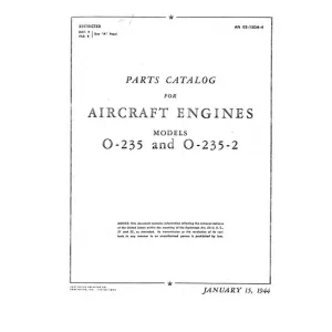 Lycoming O-235, O-235-2 1944 Parts Catalog (02-15DA-4)