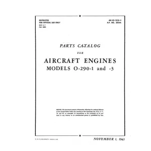 Lycoming O-290-1, & -3 Illustrated Parts (01-15CA-4)