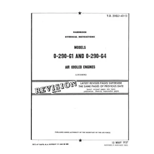 Lycoming O-290-G1, -G4 Overhaul (38G2-40-13)