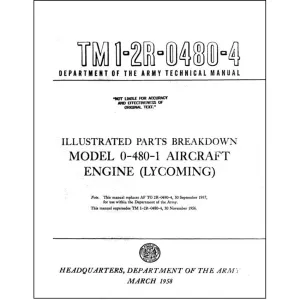 Lycoming O-480-1 Parts Catalog (1-2R-0480-4)