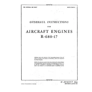 Lycoming R-680-17 Engine 1944 Overhaul Instructions (AN-02-15AC-3)