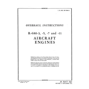 Lycoming R-680-3,-5,-7,&-11 Overhaul Instructions (02-15AA-3)