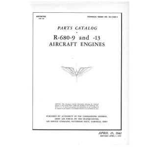 Lycoming R-680-9 & -13 Engines 1942 Parts Catalog (TO#02-15AB-44)