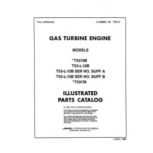 Lycoming T53-13B, T53-L-13B Illustrated Parts Catalog (T5313-4)
