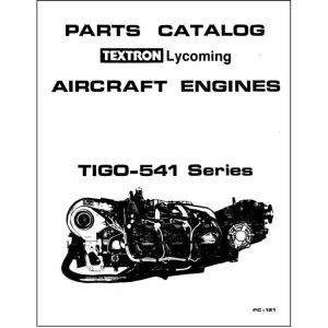 Lycoming TIGO-541 Series 1975 Parts Catalog PC-121 (PC-121)