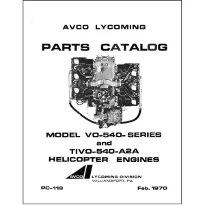 Lycoming VO-540 & TIVO-540-A2A Parts Catalog PC-118 (PC-118)
