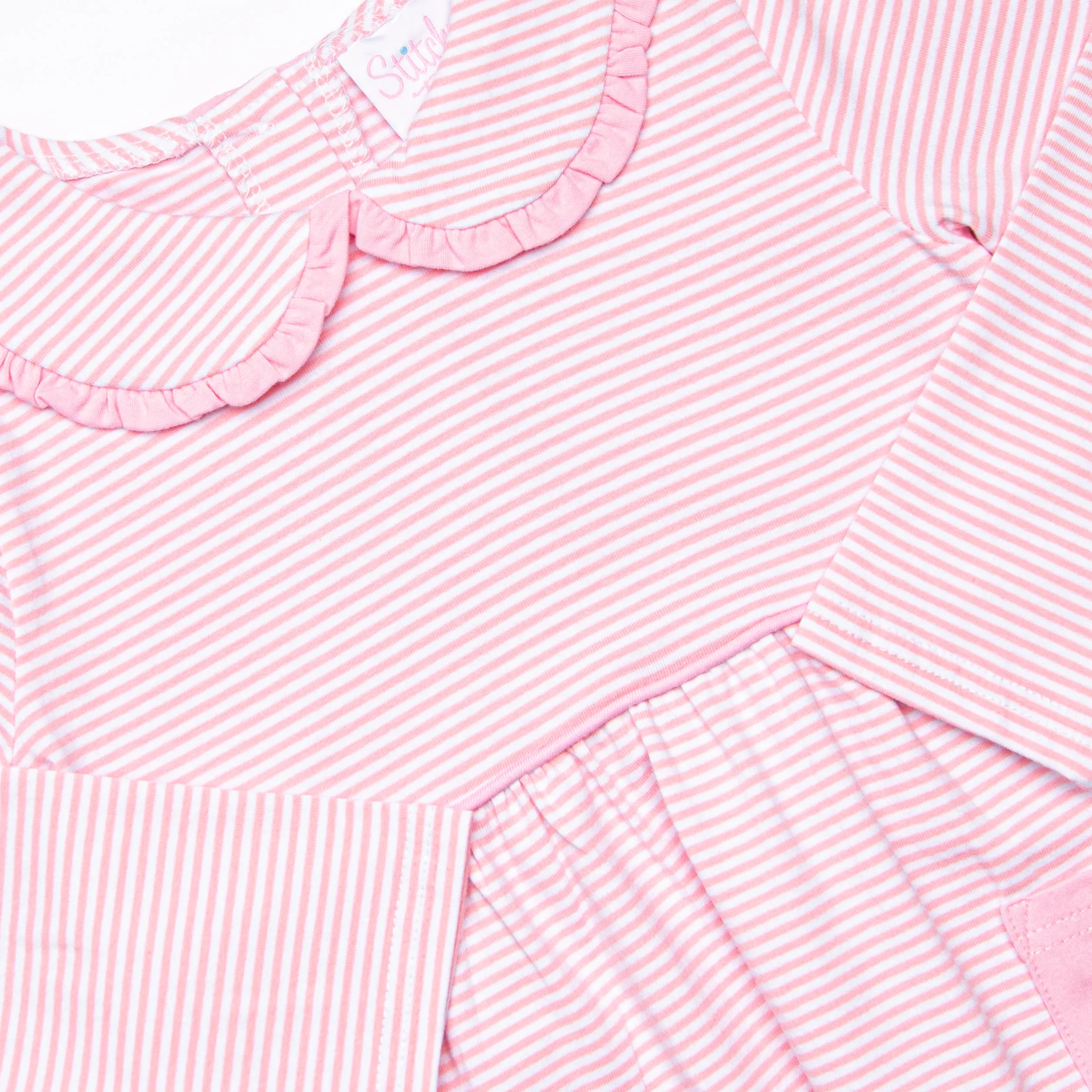 Lydia Pocket Dress, Pink Stripe