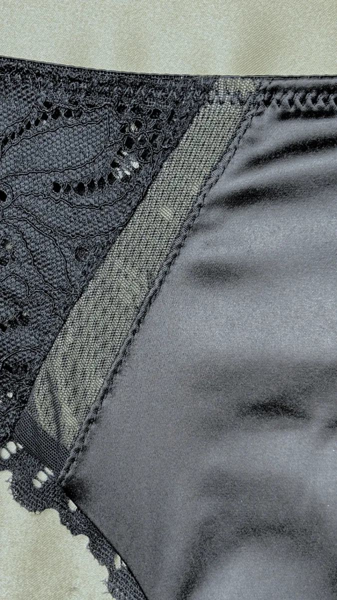Lyla Black Satin Fancy Panties