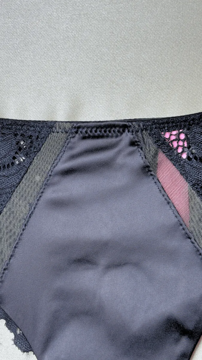 Lyla Black Satin Fancy Panties