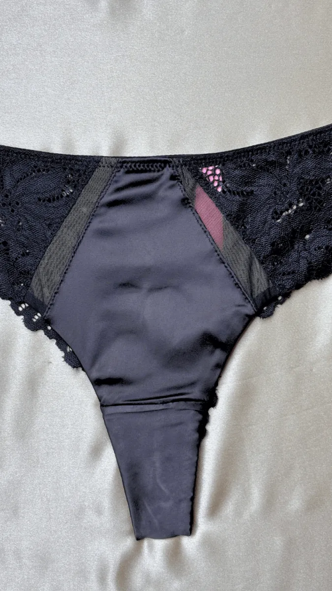 Lyla Black Satin Fancy Panties