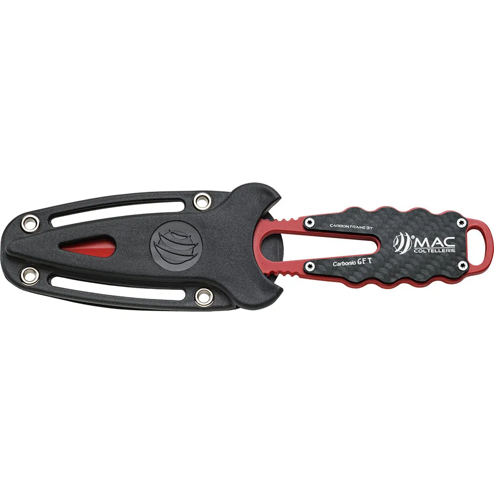 Mac Coltellerie Apnea 9 Carbon Dive And Spear Knife With Lanyard - MAC36L