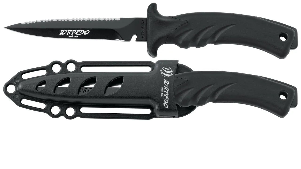 Mac Coltellerie Torpedo 11 Dive Knife with Spearing Trim