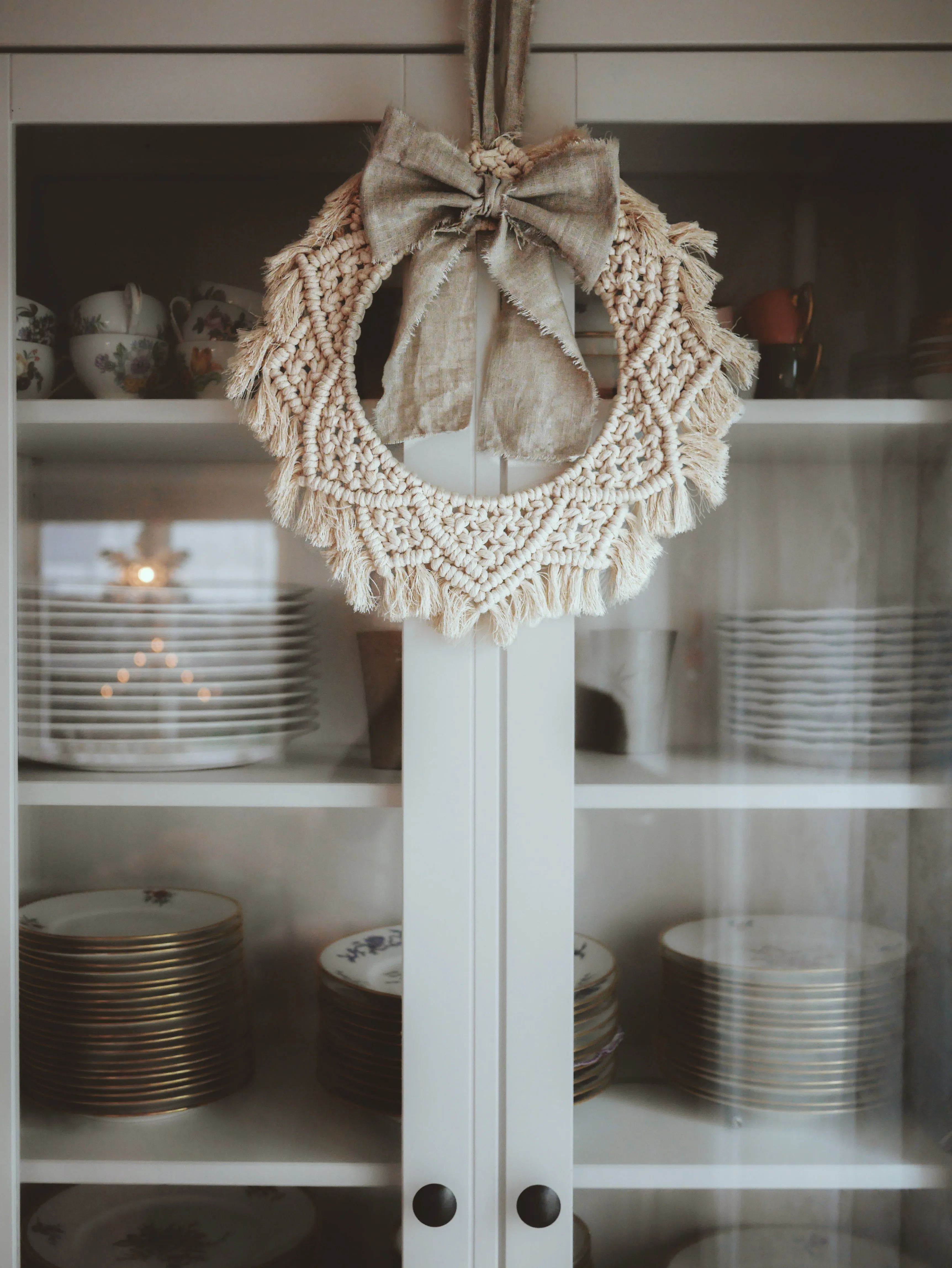 Macramé boho wreath