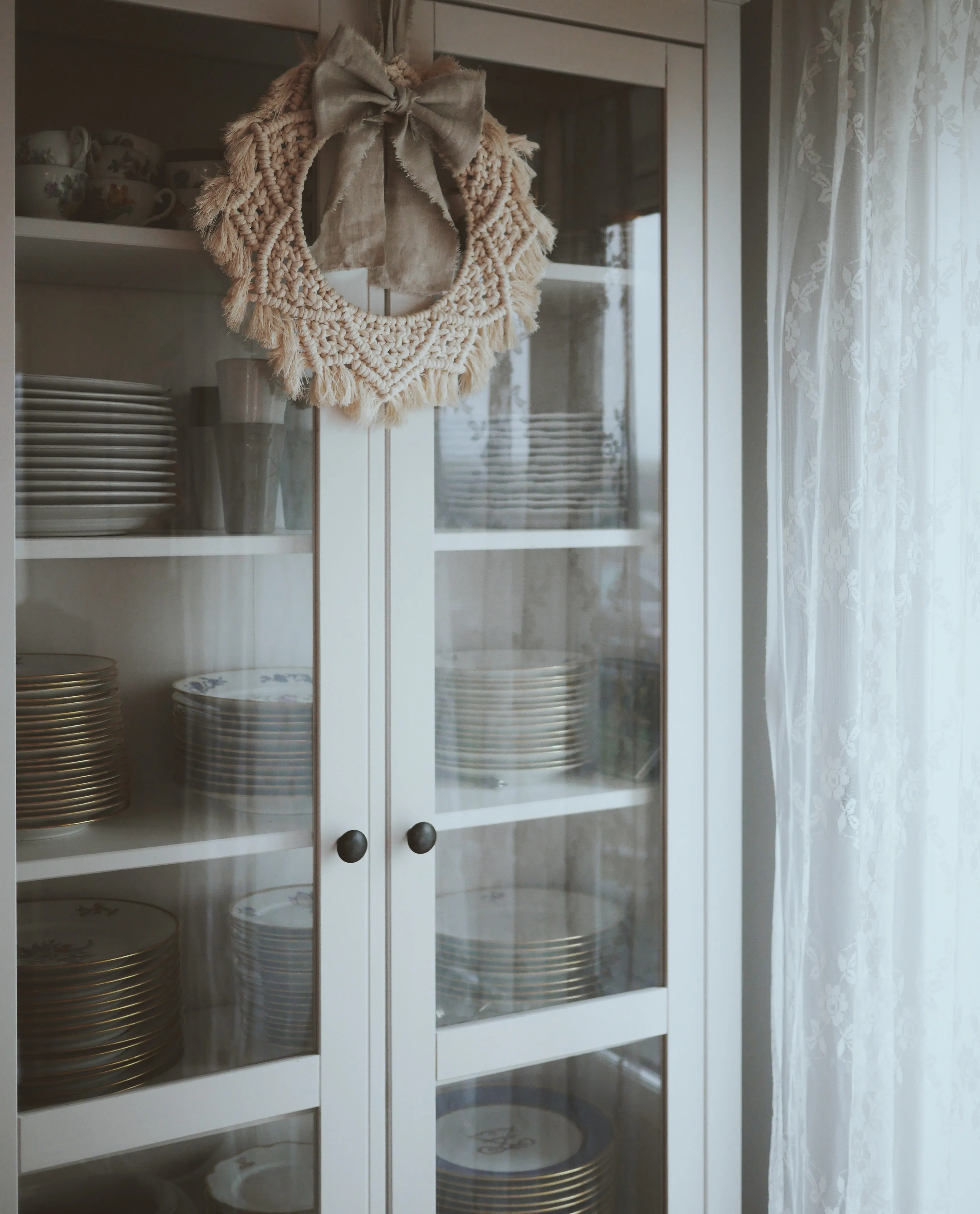 Macramé boho wreath