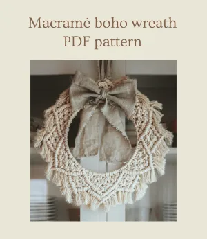 Macramé boho wreath