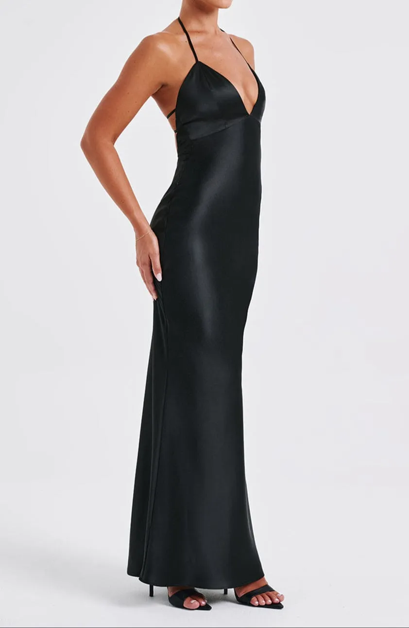 Magenta Maxi Dress – Black