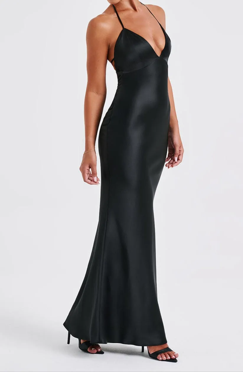 Magenta Maxi Dress – Black