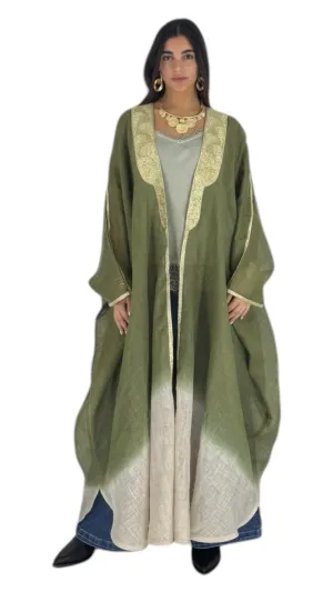 Malaga khaki abaya