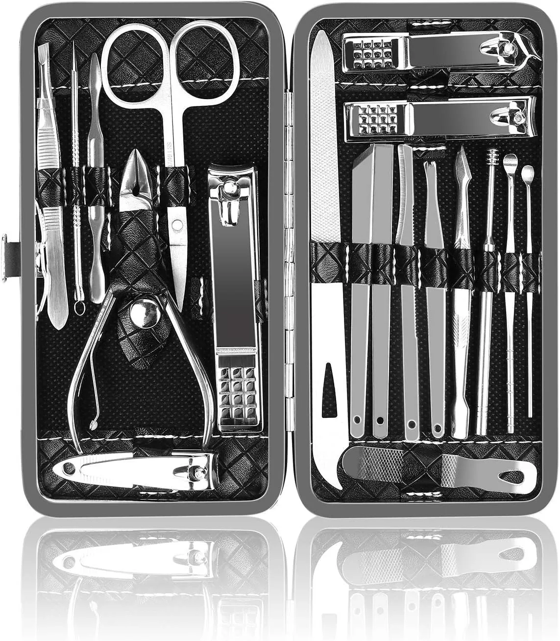 Manicure Kit,  Mens Manicure Set, Mens Grooming Kit, Nail Care Kit, Manicure Kit for Men and Women, Mens Nail Grooming Kit, Nail Kit, Manicure Set Nail Clippers Nail File, Mens Gifts(10Pcs)