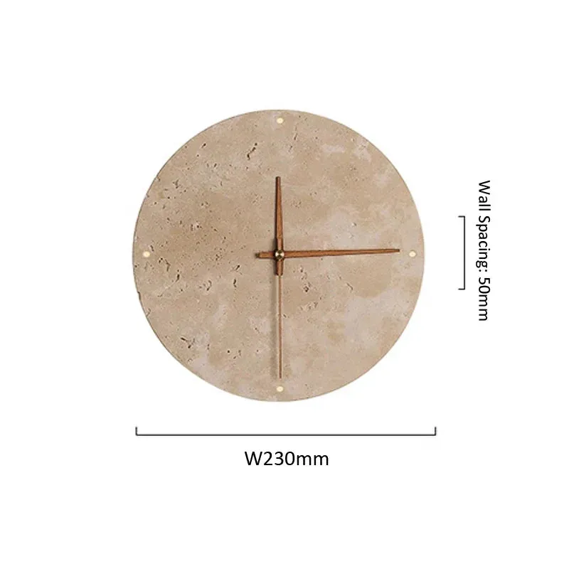 MarbleGlow | Elegant Marble Wall Clock with Integrated LED Lighting