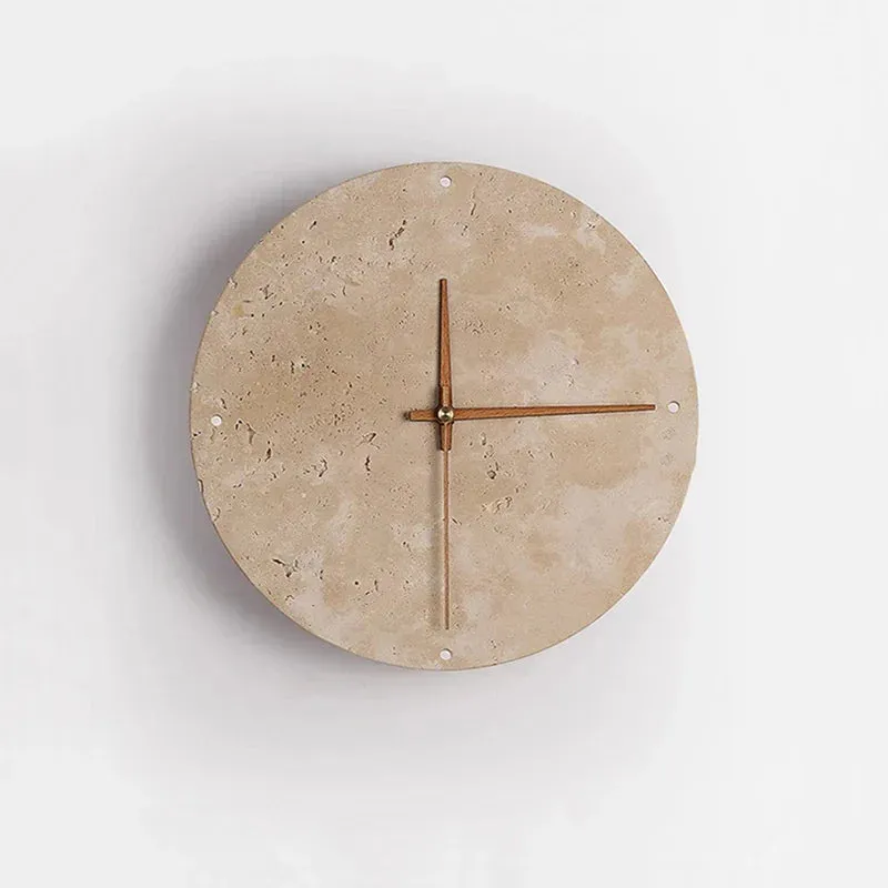 MarbleGlow | Elegant Marble Wall Clock with Integrated LED Lighting