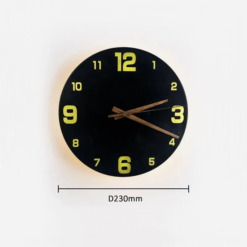 MarbleGlow | Elegant Marble Wall Clock with Integrated LED Lighting