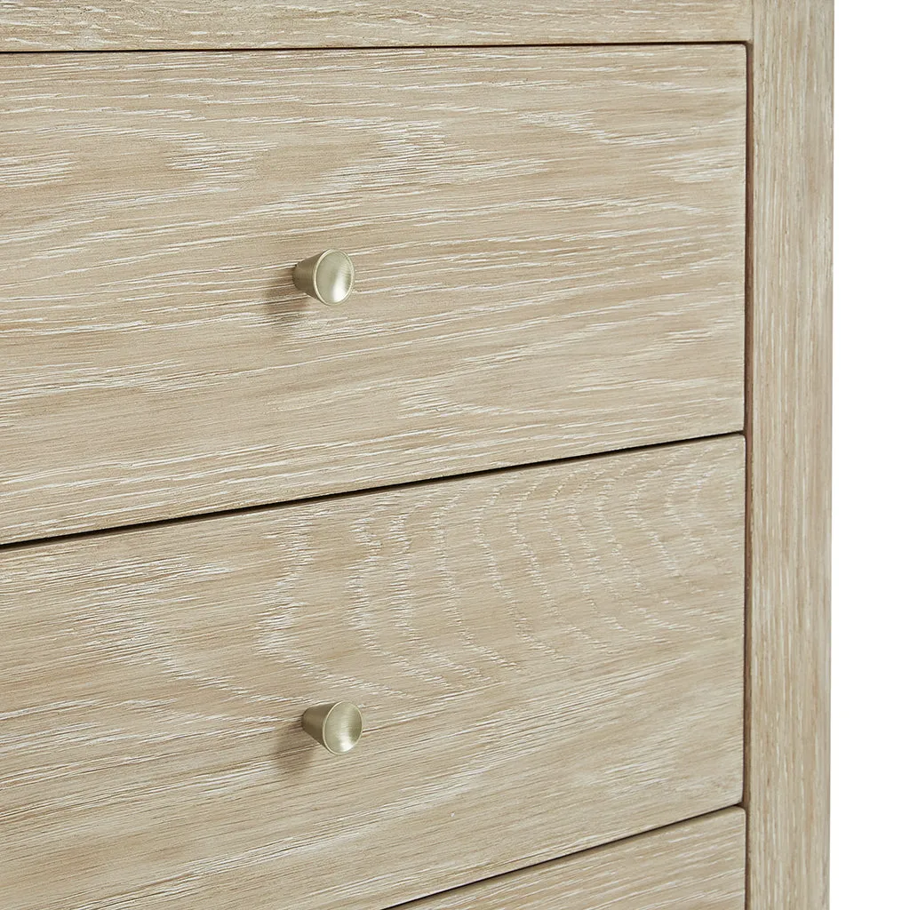 Marigot 4 Drawers And 1 Door Bathroom Vanity with Victorian Silver Quartz Top and Undermount Sink - Free Standing - 48" Wood/Sunwashed Oak
