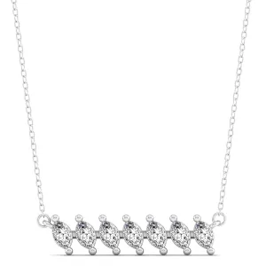 Marquise Bar Diamond Necklace