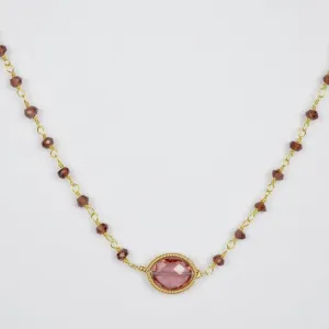 Marsala and Garnet Erica Necklace