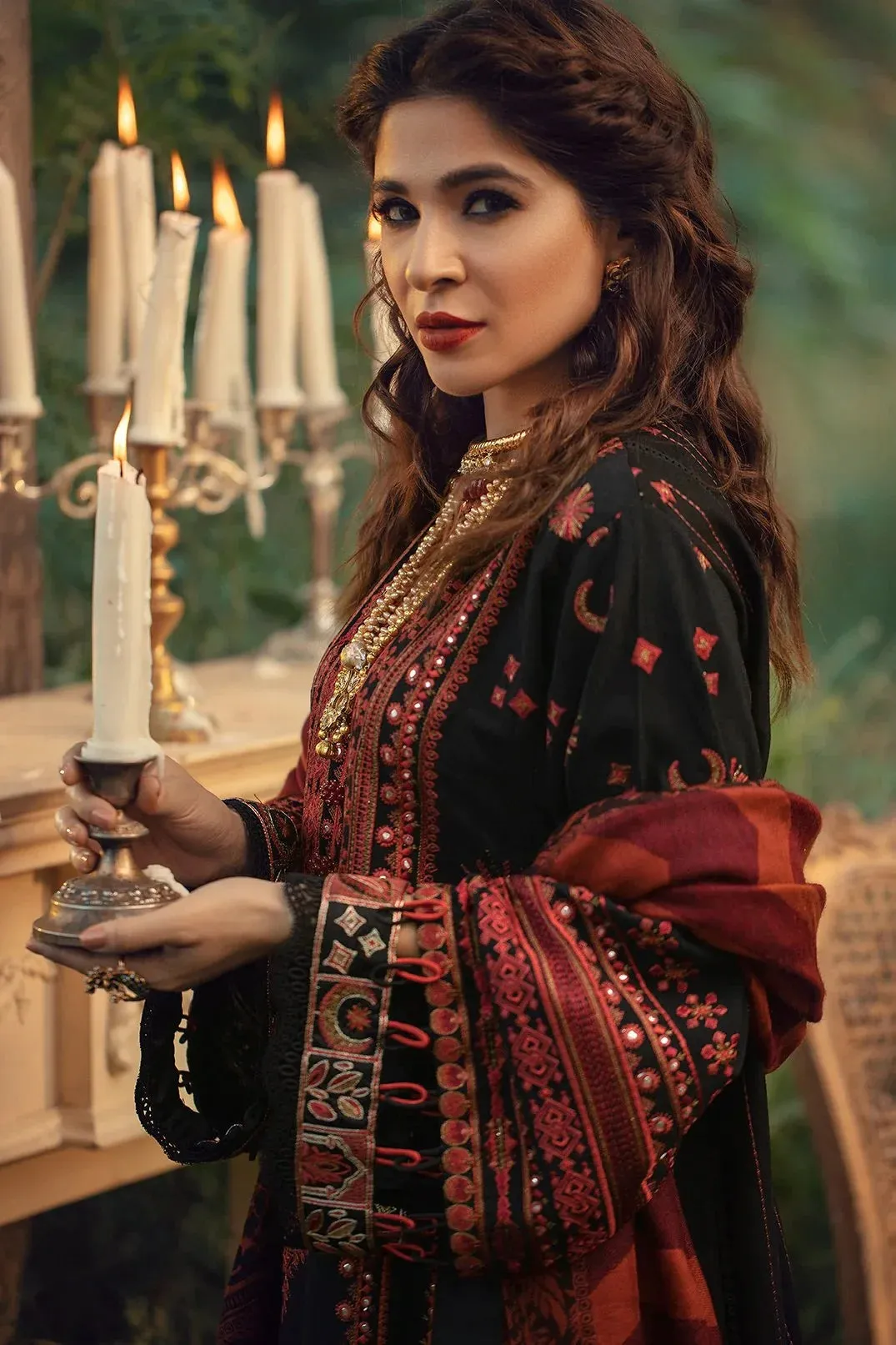 Maryam Hussain Luxury Lawn Embroidered Collection Unstitched Napoli