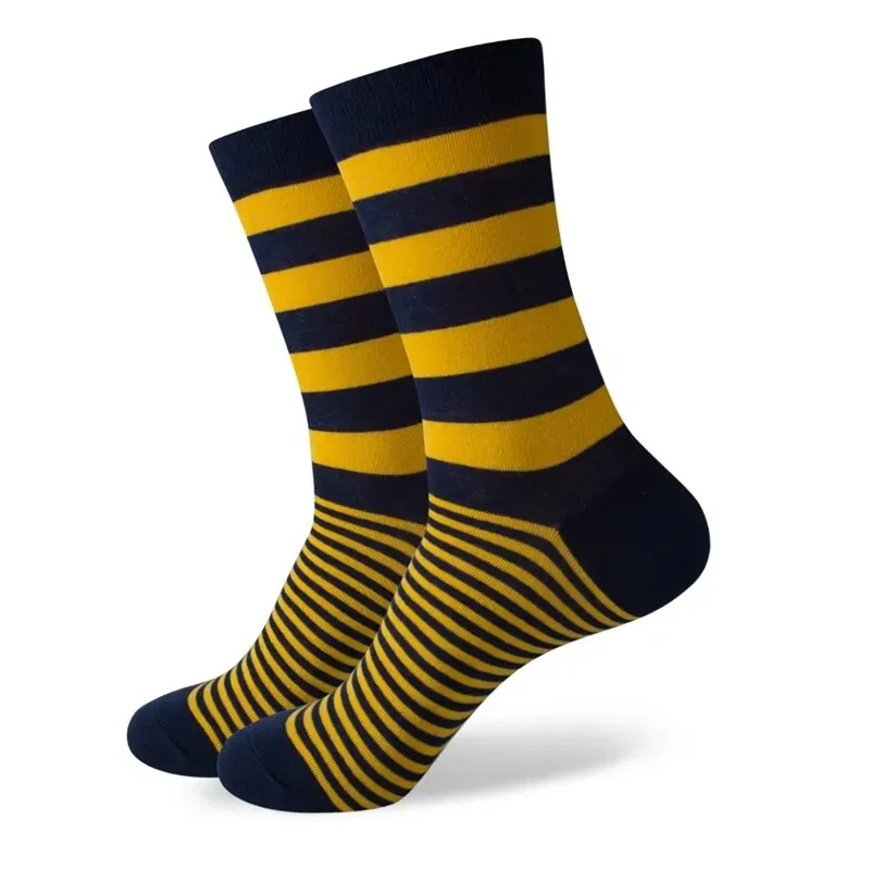 Match-Up New styles wholesale man's brand cotton socks stripe socks  free shipping