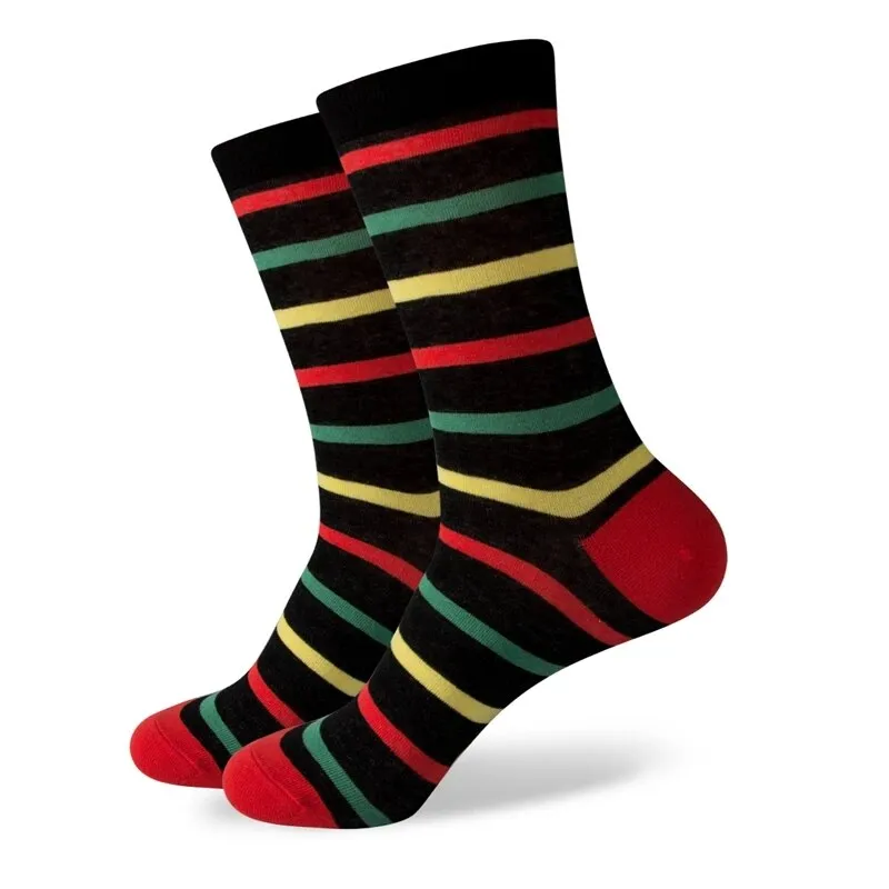 Match-Up New styles wholesale man's brand cotton socks stripe socks  free shipping