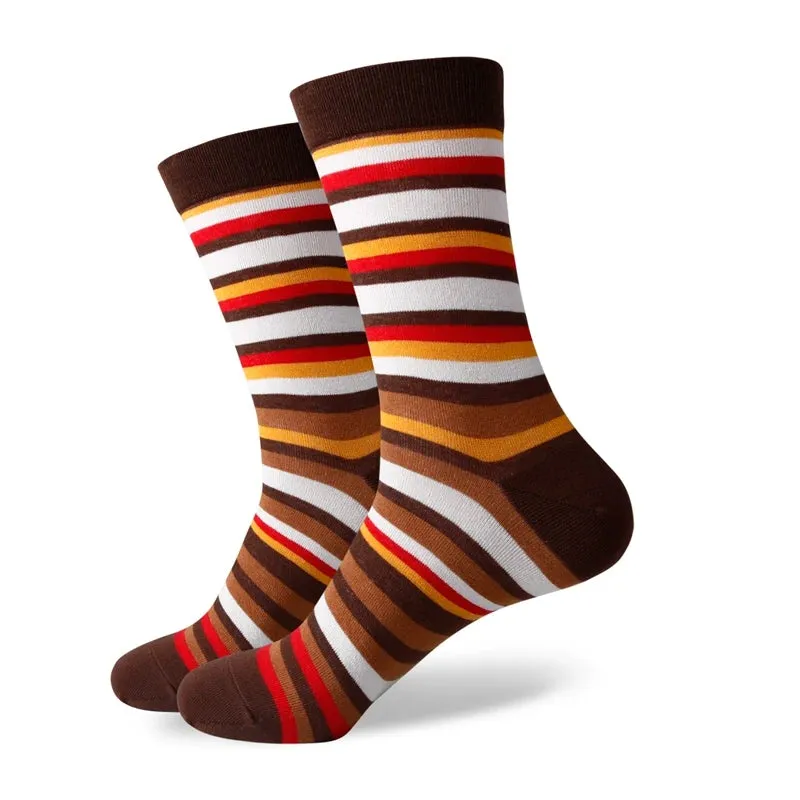 Match-Up New styles wholesale man's brand cotton socks stripe socks  free shipping