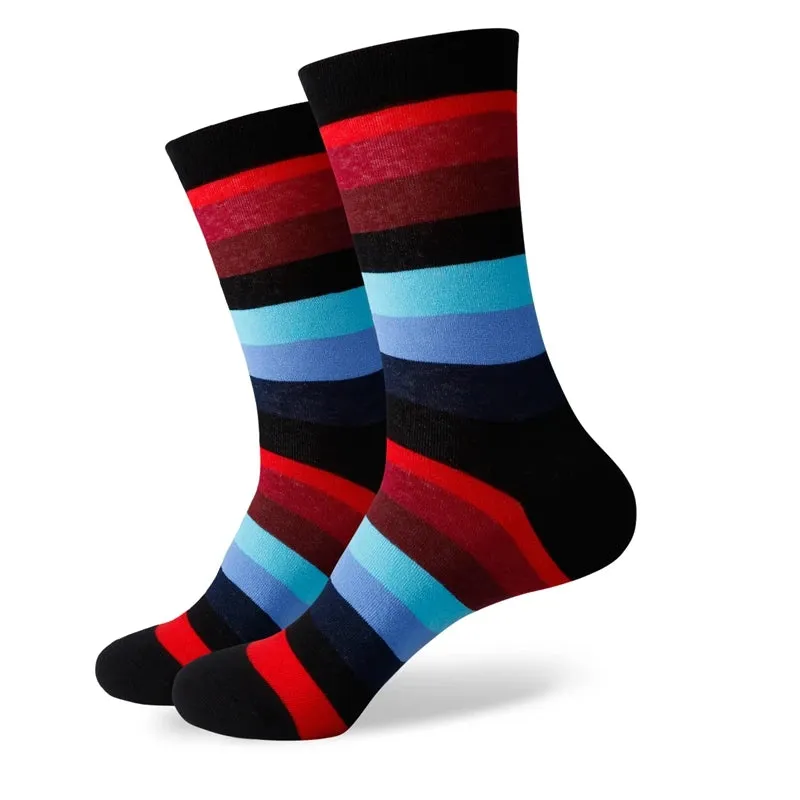 Match-Up New styles wholesale man's brand cotton socks stripe socks  free shipping