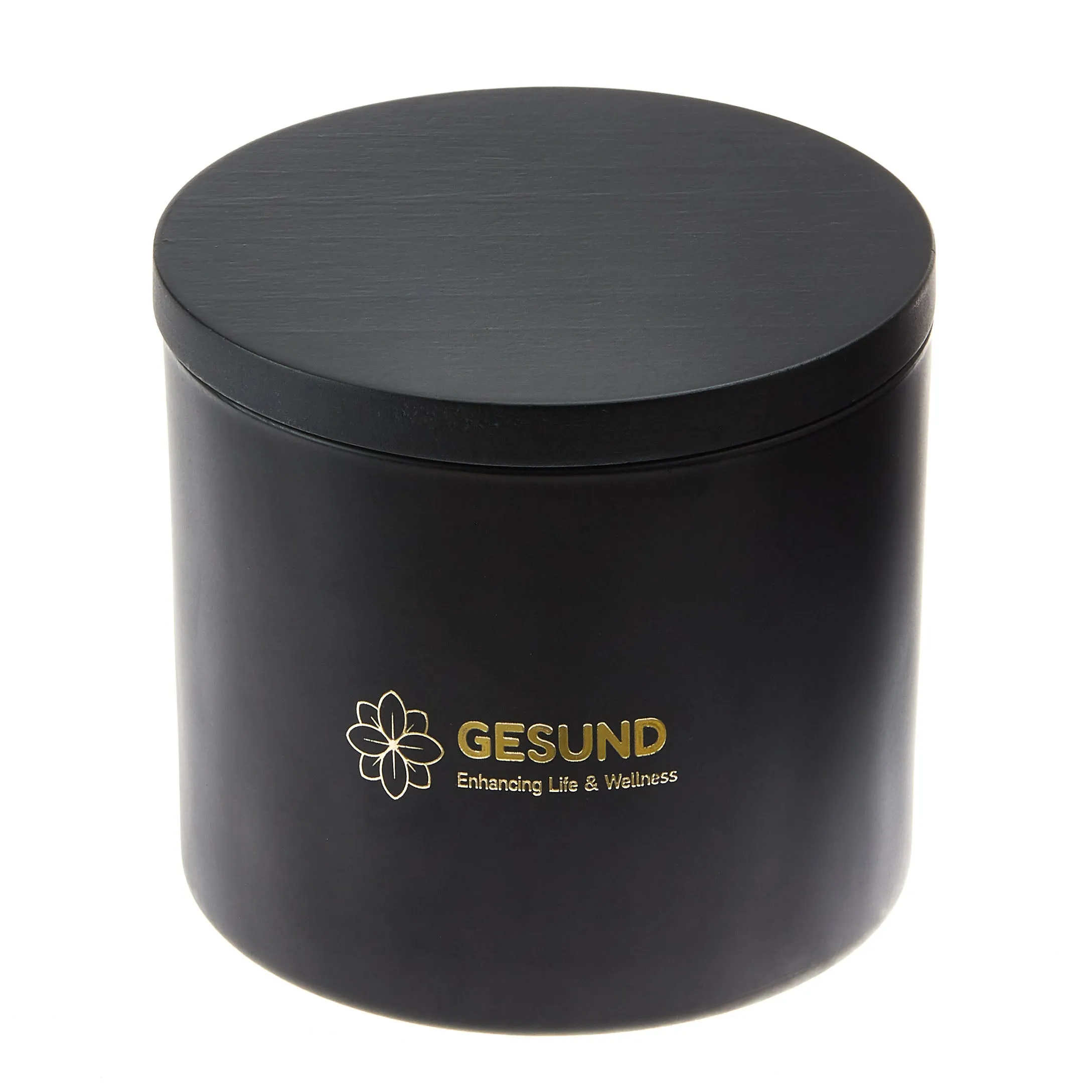 Matte Black Candle 3-Wick - Scented Oud Wood