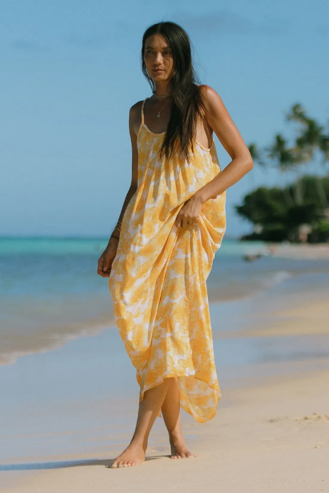 Maxi Dress W Braided Straps-Sorrento