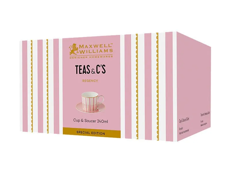 Maxwell & Williams Teas & C’s Regency Cup & Saucer Pink 240ml HV0497