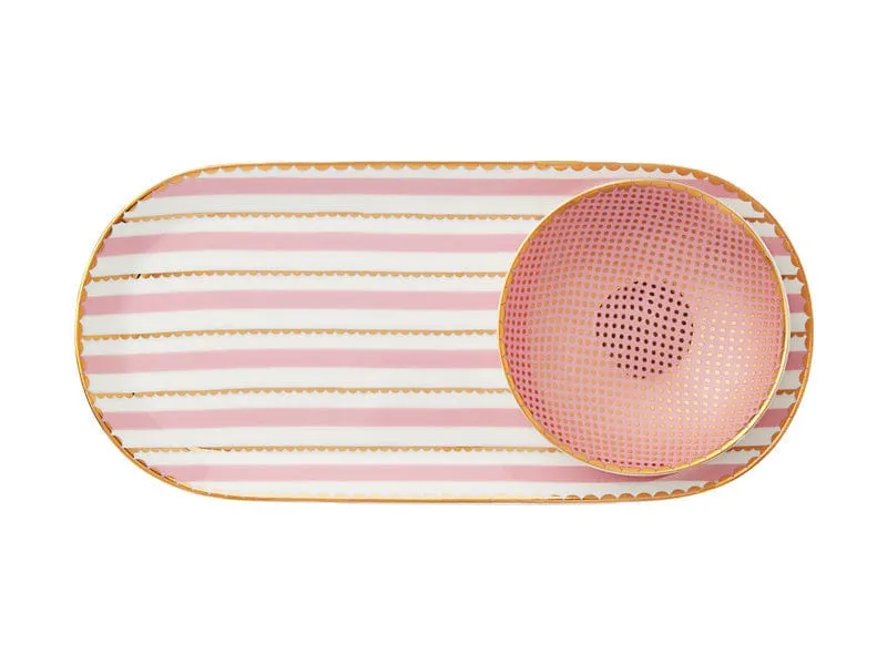 Maxwell & Williams Teas & C’s Regency Platter & Dish Set Pink HV0501