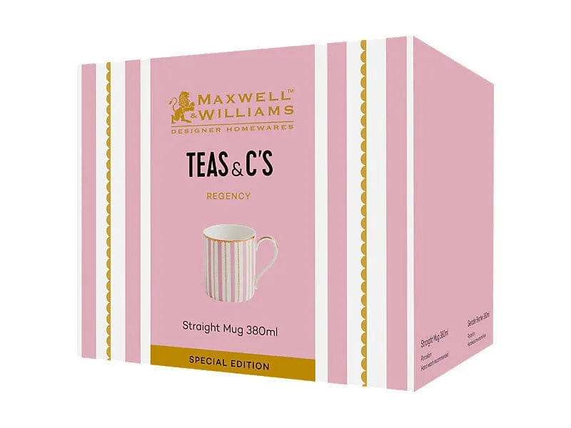Maxwell & Williams Teas & C’s Regency Straight Mug Pink 380ml HV0495