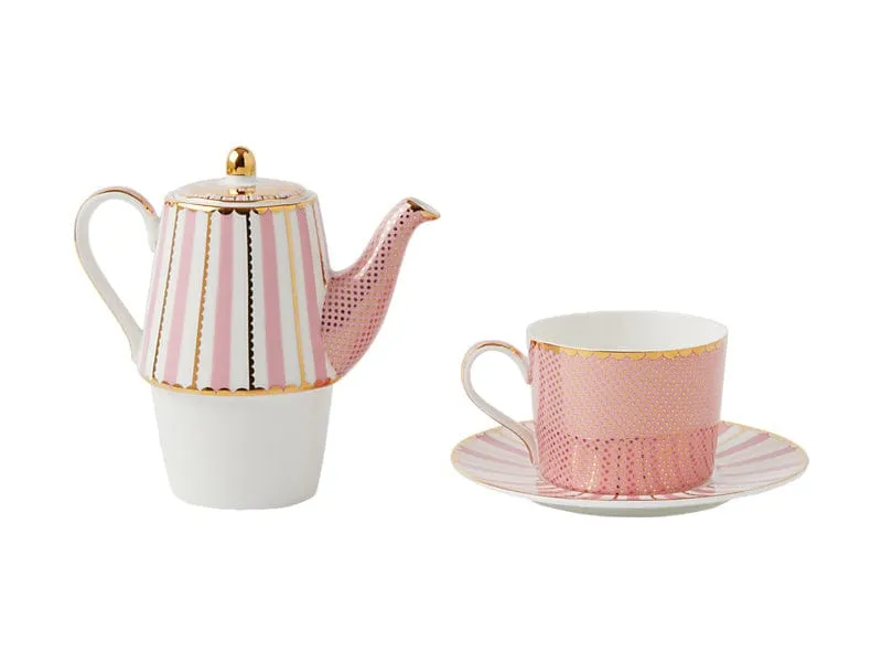Maxwell & Williams Teas & C’s Regency Tea for One With Infuser Pink 340ml HV0493
