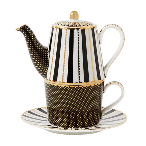 Maxwell & Williams Teas & C'S Tea for One With Infuser Black 340ml HV0481