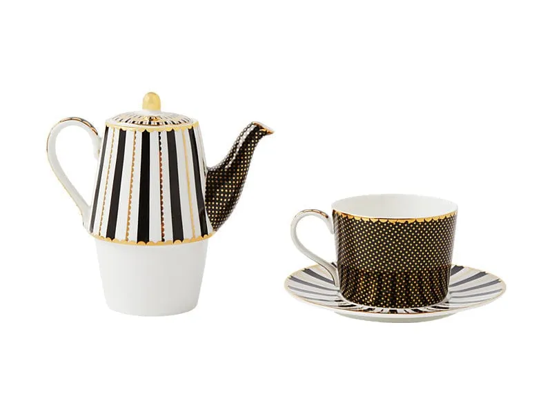 Maxwell & Williams Teas & C'S Tea for One With Infuser Black 340ml HV0481