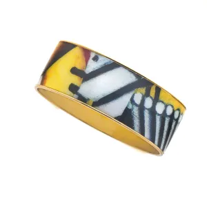 MAYA Geometric Barge Bangle Bracelet 1/2"