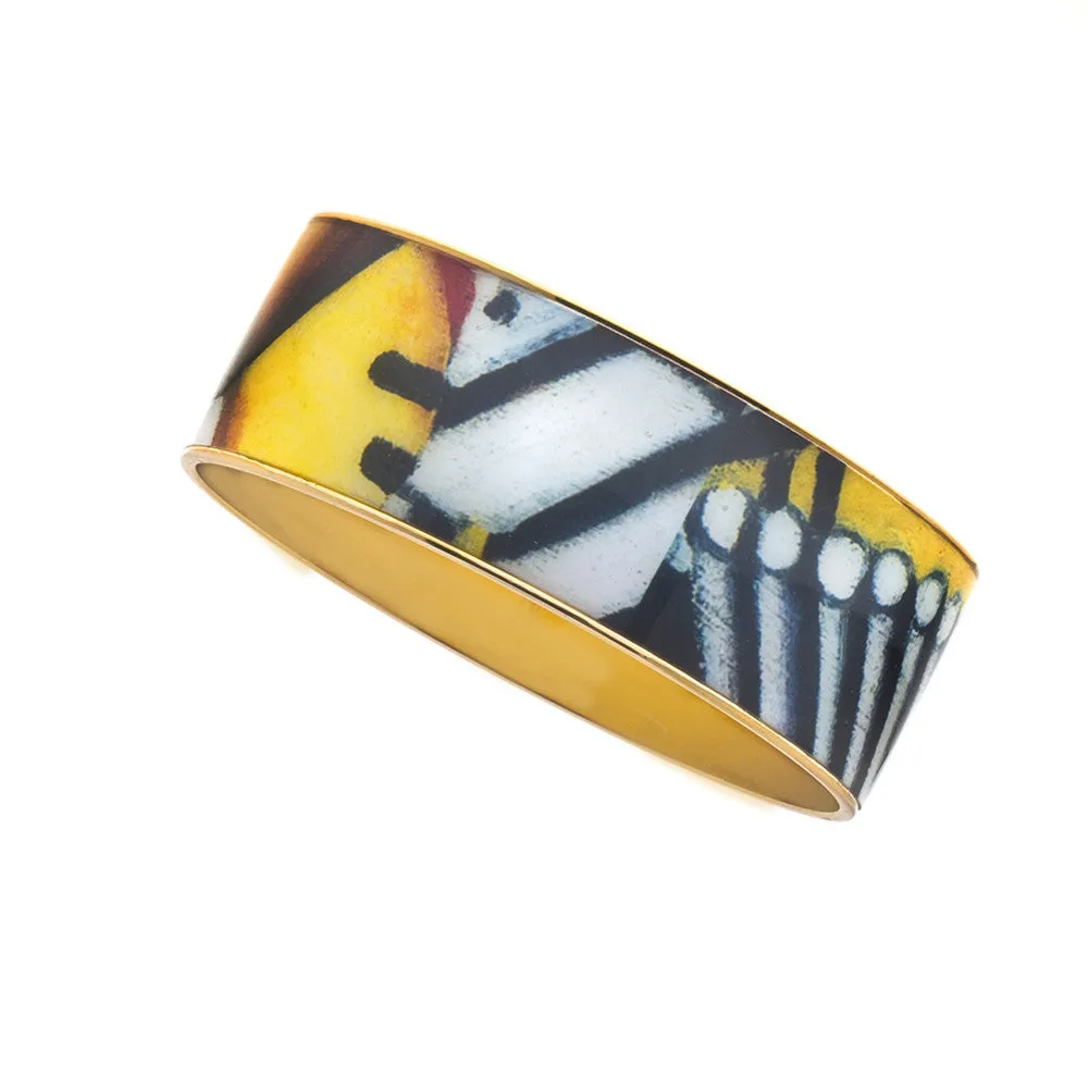 MAYA Geometric Barge Bangle Bracelet 1/2"