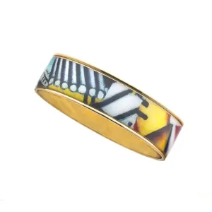 MAYA Geometric Barge Bangle Bracelet 3/4"