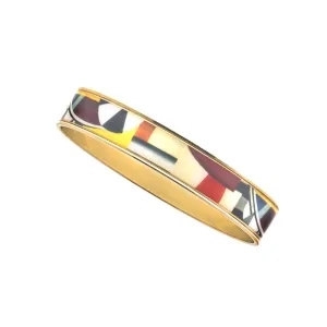 MAYA Geometric Blocks Bangle Bracelet 1/2"