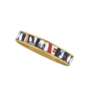 MAYA Geometric People Bangle Bracelet 1/2"