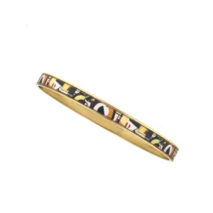 MAYA Geometric Red R Bangle Bracelet 1/4"