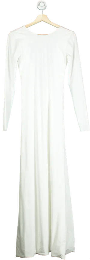 Maygel Coronel White Long-Sleeve Gown UK One Size