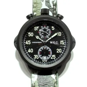 M.E.C. Mil military watch quartz chronograph steel pvd plane 60th anniversary (37)